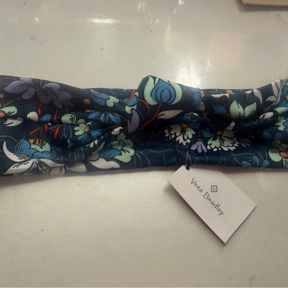 Vera Bradley Blue and Green Floral Hairband